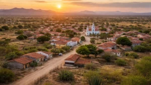 Paisagem com vegetação e arquitetura simples para representar contabilidade em Chorozinho, Ceará.