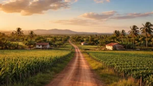 Paisagem rural de Jaguaruana mostrando seus campos agrícolas, perfeita para contabilidade em jaguaruana.